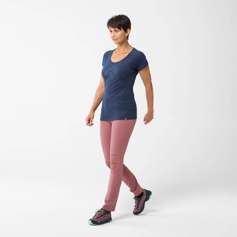 Millet T-Shirt Randonnée Femme IMJA WOOL PRINT TS SS 5 Millet T-Shirt Randonnée Femme IMJA WOOL PRINT TS SS – Image 5